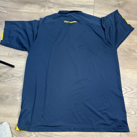 Team Nike West Virginia WVU Mountaineers Polo Shirt Dri-FIT Team Issued Size XL - Picture 8 of 9